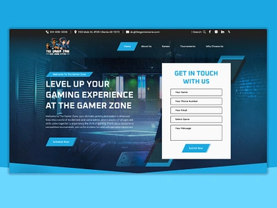 The Gamer Zone - SEM Design Showcase creative design digital experience dribbble showcase game enthusiasts gaming website interactive design modern aesthetics responsive design sem design ui design user interface ux design web development web ux website redesign