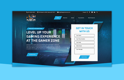 The Gamer Zone - SEM Design Showcase creative design digital experience dribbble showcase game enthusiasts gaming website interactive design modern aesthetics responsive design sem design ui design user interface ux design web development web ux website redesign