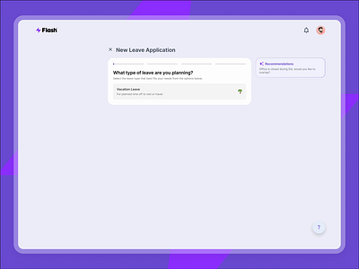 Annual Leave Request Form Design with Micro Animation animation motion graphics ui