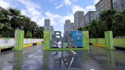 BASTA RIYADH 2024 3d booth branding design event exehibition exhibition exterior illustration ui