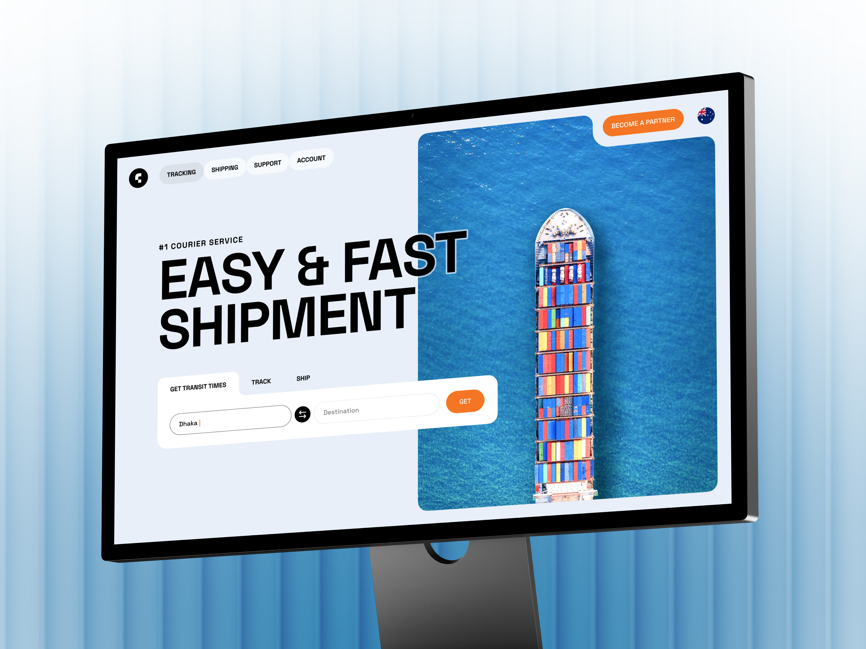 Example of Transportation Website Design