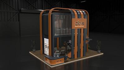 OBIS EXHIBITION STAND 3d booth branding design event exehibition exhibition exterior illustration ui