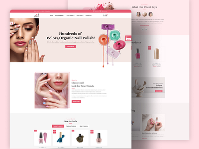 Nails - Wbsite Design branding graphic design logo motion graphics ui