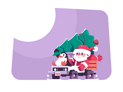 Merry Christmas & Happy New Year!🎅🏼🎄 after effects animation character animation christmas christmas tree happy new year holiday illustration illustrator merry christmas motion motion design new year santa santa claus snow winter