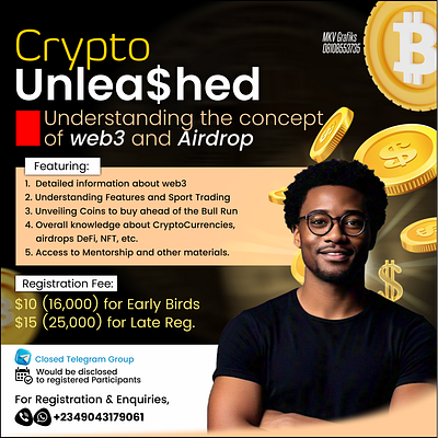 Webinar Flyer Design branding crypto flyer design graphic design social media