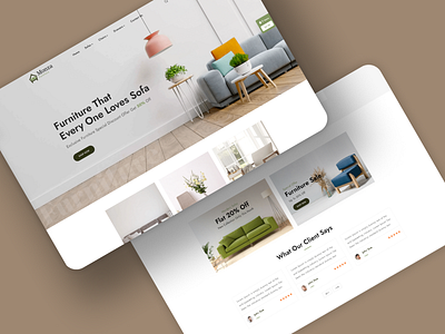 Monza - Furniture Website branding graphic design logo motion graphics ui
