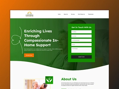 Concierge Home Care | SEM Design Excellence creative design digital experience dribbble showcase interactive design modern aesthetics responsive design sem design user interface ux design web development web ux website redesign