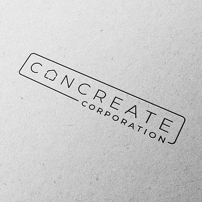 Logo for Concreate Corporation branding design graphic design illustration logo logo de