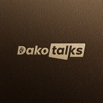 logo for Dakotalks Podcast apparel branding design graphic design illustration logo logo de podcast vector