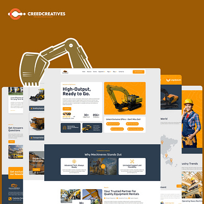 Powerful Machines, Proven Results: Your Partner in Heavy Equipme agencycreatives elementor ui uiux webdesign webdevelopment website wordpress