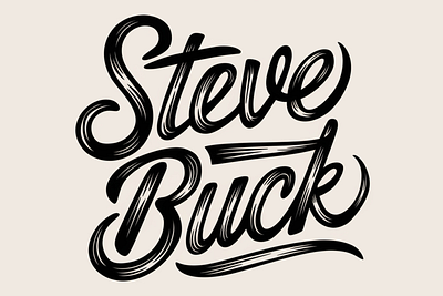 Steve Buck – A Handwritten Script Font elegant font logo script