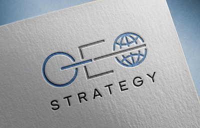 GEO Strategy branding graphic design logo