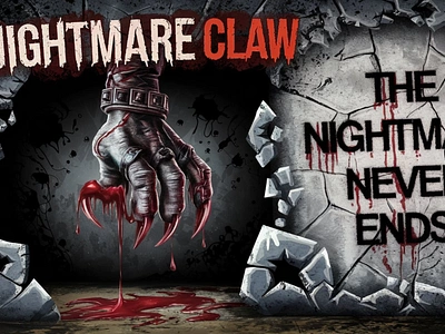 Nightmare Claw - Horror Grunge Display design font graphic design grunge horror script