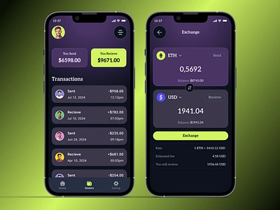 Cryptocurrency - Mobile App app design bitcoin blockchain crypto app crypto banking crypto exchange crypto trading crypto wallet currency ethereum finance fintech app firqah firqah lab mobile mobile ui trading wallet web 3.0 design web3