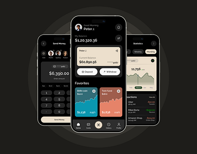 Finance - Money Management App Interface app design figma finance interface mobile money management photoshop software ui ux