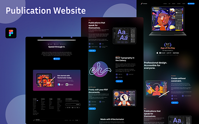 Publication Website Design design ui ux