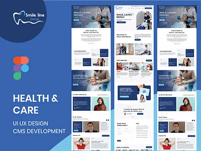 Dental Health Care Website UI UX Design & Wordpress Development cms cms development dental website dentist website figma figma design graphic design healthcare ui ui design ux ux design web design web development website website design website development wordpress wordpress website