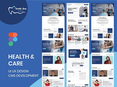 Dental Health Care Website UI UX Design & Wordpress Development cms development dental website figma healthcare ui ui design ux ux design web design web development website website design website development wordpress wordpress website