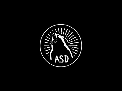 "A.S.D." stamp, logo design design illustration logo typography