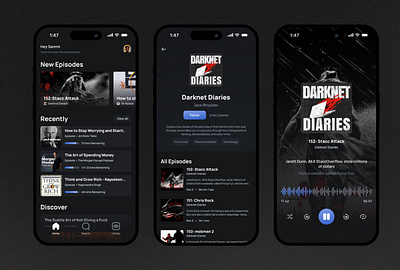 Podcast App Ui design mobile app music player podcast spotify ui ui design uiux ux