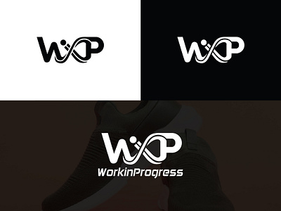 WIP + Infinity Symbol Logo for Shoe Brand brand identity design brand logo branding company logo design graphic design illustration infinity logo logo logo design vector