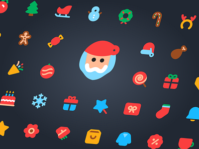 Merry Christmas🌟 christmas icon pack icon set icons merry mingcute