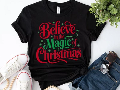 Christmas T-shirt Design bulk t shirt design christmas christmas tree clothes clothing design eps graphic design illustration jesus merry merry christmas santa t shirt design tee typography xmas