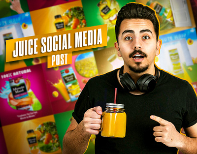 Juice social media post adobe photoshop advertisement freelancer graphic design graphic designer juice marketing post social media post social media poster