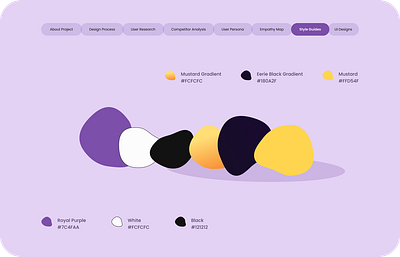 Color Pallete branding case color mental health palette ui visual design