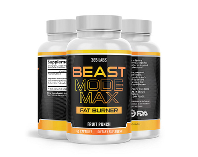 Beast Mode Max fat burn fat burner fat burner supplement fruit punch supplement supplement label weight loss