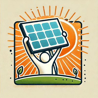 Solar Panel illustration/artwork branding graphic design illustration