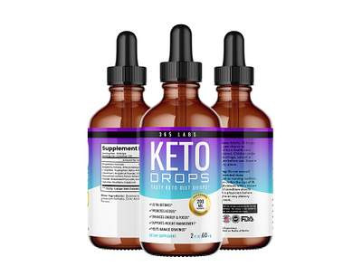 Keto Drops fat burner label design packaging design supplement supplement label design weight loss