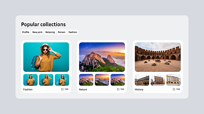 Collection list UI