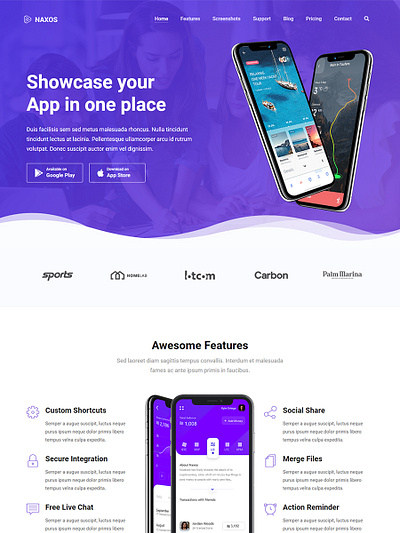 App Landing Page