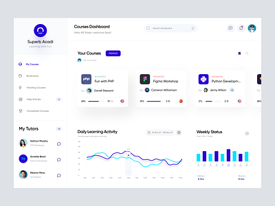 Creative UI Design Dashboard ui