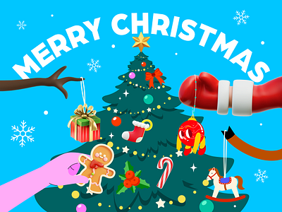 ❄️ Merry Christmas 🎄 3d branding celebration character design christmas christmas tree design design asset festive gingerbread graphic design holiday iconscout illustration merry christmas mistletoe ornaments reindeer vector