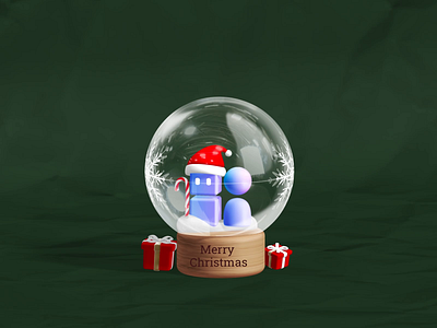 Festive AI Cheer 🎄 | Merry Christmas from Our AI Interview Team 3ddesign aiproject christmas2024 creativedesign holidaydesign logodesign merrychristmas snowglobe