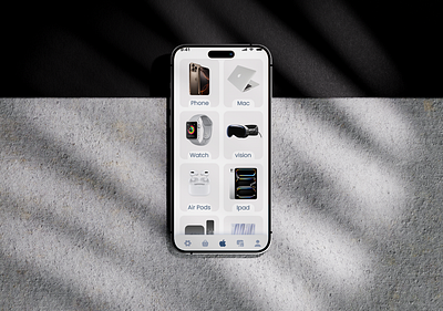 Apple Device Shopping graphic design ui
