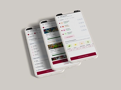 Grocery Ordering: Ingredients to Checkout Flow animation checkoutflow deliveryapp ecommerce grocery groceryapp mobileappdesign orderflow orderreview productdesign storeselection ui