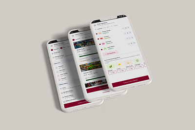 Grocery Ordering: Ingredients to Checkout Flow animation checkoutflow deliveryapp ecommerce grocery groceryapp mobileappdesign orderflow orderreview productdesign storeselection ui