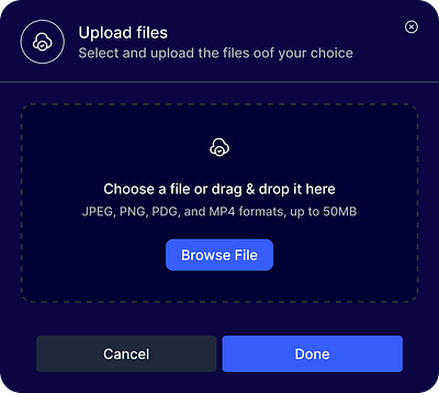 File Upload app appload design figma figna file ui uiux ux