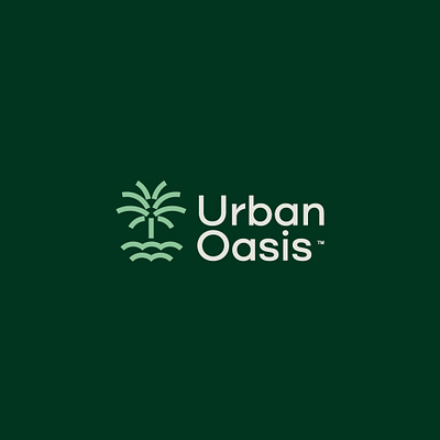 Urban oasis logo branding graphic design logo