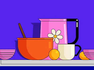 Still-life illustration skillbox still life vector