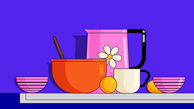 Still-life illustration skillbox still life vector