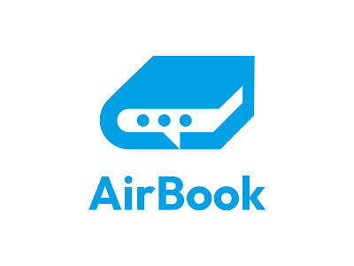 AirBook air book logo plane read sky