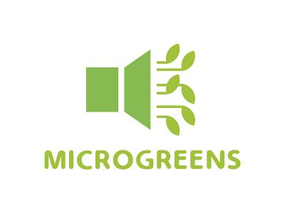 Microgreens greens logo micro microgreens sound volume