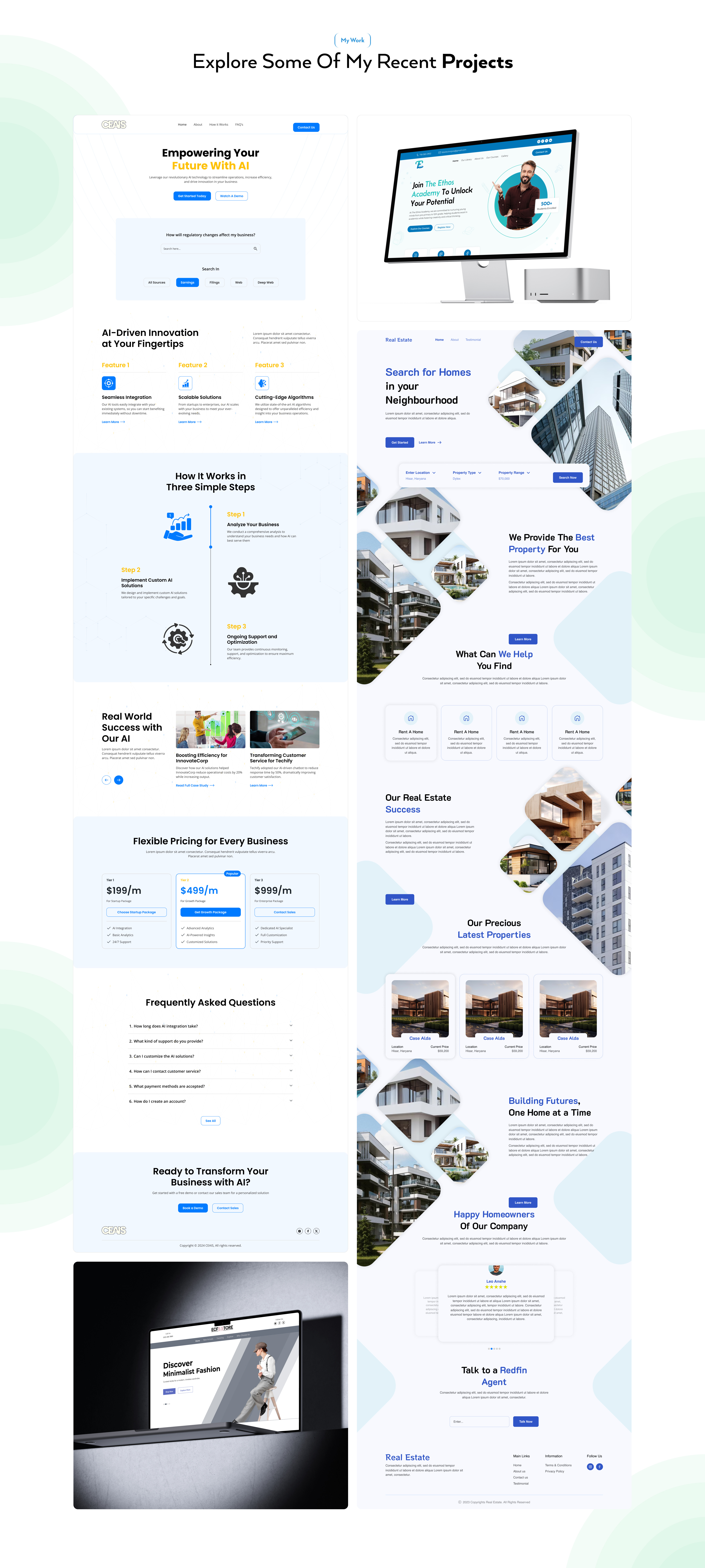 Example of Modern UI/UX Design For Web & Mobile