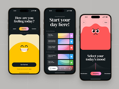 Mental Health App app branding ios mobile ui ux