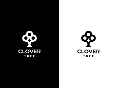 Clover Tree Logo Concept branding business logo company logo design graphic design logo logo design vector