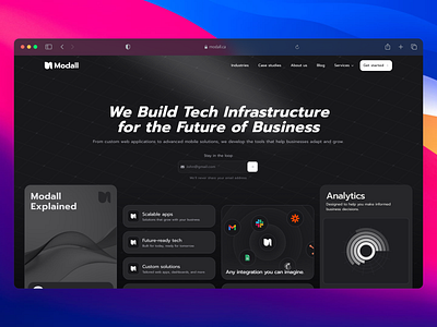 Website Homepage Design for Agencies agency homepage landing page nextjs react tailwindcss ui web design web development website design